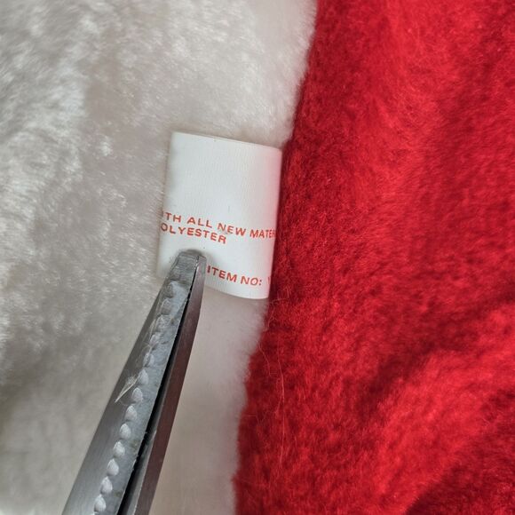 VTG Smithy 3D Plush Red Nose Reindeer Moose 27" Christmas Stocking Santa Hat - Picture 14 of 14